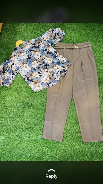 Imp trouser and printed shirt 