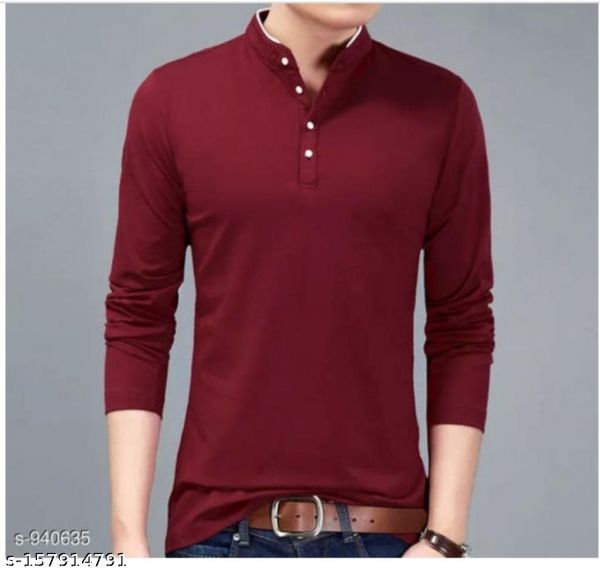 Mehroon colour stylish tshirt