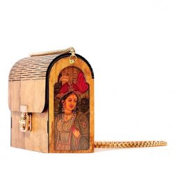 wooden purse