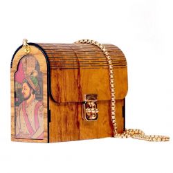 wooden purse