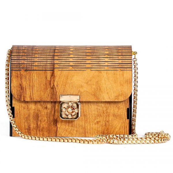 wooden purse