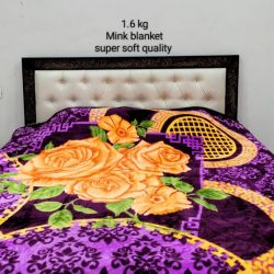Double bed Mink Blanket 1.6 kg Super Soft 
