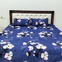 Super Soft AC Comforter set 1 PC King size Bedsheet Bedsheet 2 PC Pillow cover 1 PC AC Comforter 