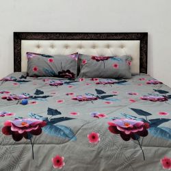 Super Soft AC Comforter set 1 PC King size Bedsheet Bedsheet 2 PC Pillow cover 1 PC AC Comforter 