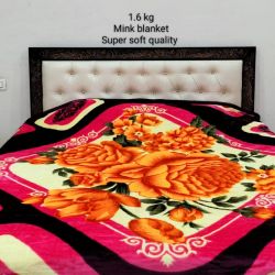 Double bed Mink Blanket 1.6 kg Super Soft 