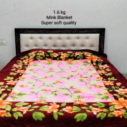 Double bed Mink Blanket 1.6 kg Super Soft 