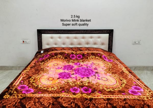 Super Soft Mink Blanket Double bed 2.5 kg
