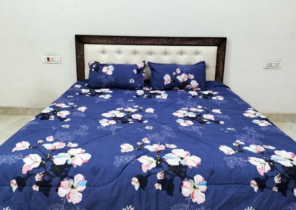 Super Soft AC Comforter set 1 PC King size Bedsheet Bedsheet 2 PC Pillow cover 1 PC AC Comforter 