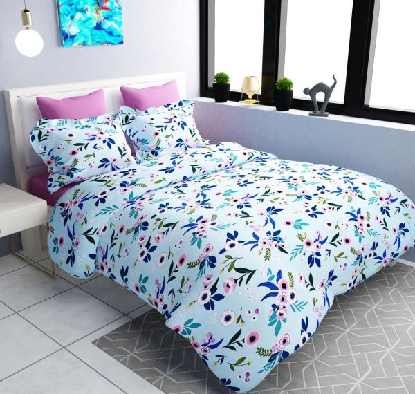 Double bedsheet King Size Bedsheet 228x255 1 PC Bedsheet 2 PC Pillow cover 