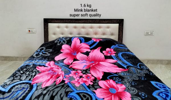 Double bed Mink Blanket 1.6 kg Super Soft 