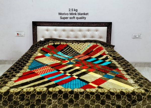 Super Soft Mink Blanket Double bed 2.5 kg