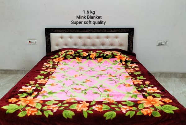 Double bed Mink Blanket 1.6 kg Super Soft 