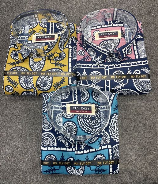 Fly dot shirt M,L