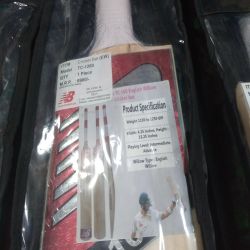 New balance leather bat English willow