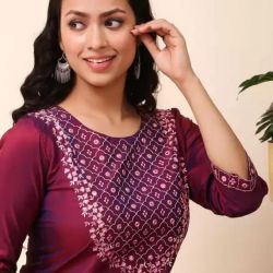 Paper silk kurta and duptta with pant (3pics)