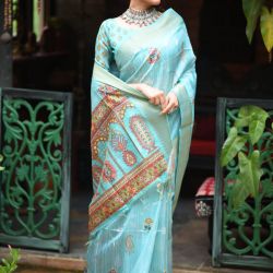 Crutrang New Arrival Tussar Silk Saree