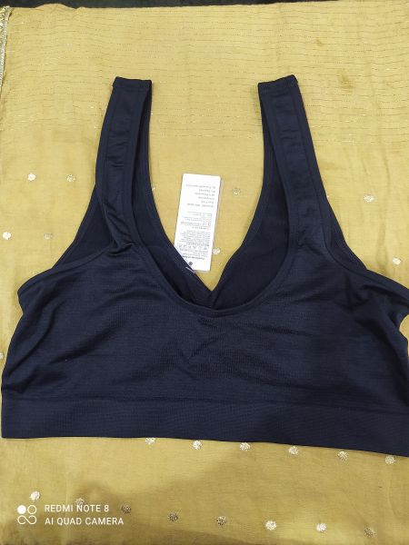 Long v neck sports bra , imported fabric, colour-5 ,size- 32-36-