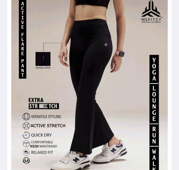 Women active flare pant
