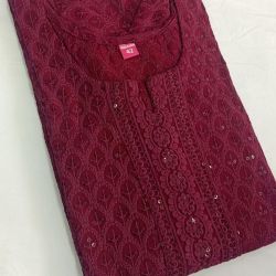 Heavy Chikan Work Kurti
