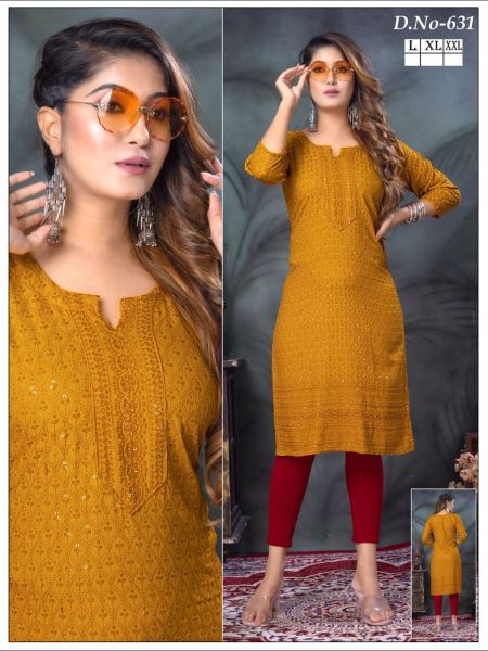 Heavy Chikan Work Kurti