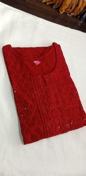 Heavy Chikan Work Kurti