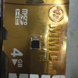 4gb memory card micro sc 