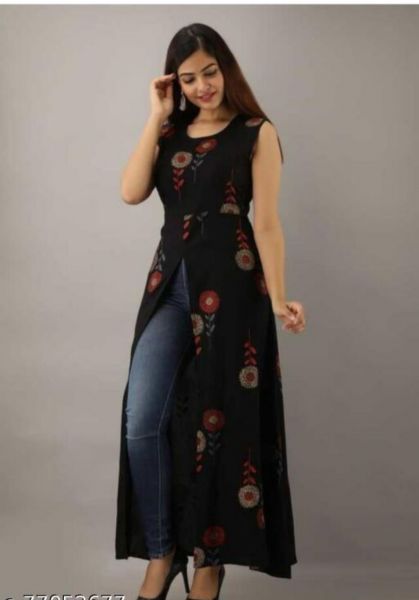 Froral print gown tayp kurtis m 