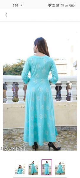 Froral print gown