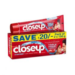 Closeup Ever Fresh Red Hot Gel Toothpaste (Pack Of 2) Rs 20 Off