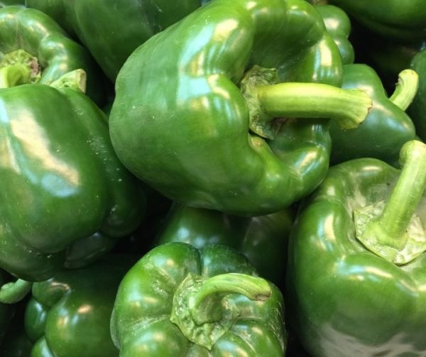 Capsicum (green bell peppers)